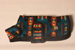 18-04-20 D2-033 CD - Turquoise Southwest Blanket Dog Coat