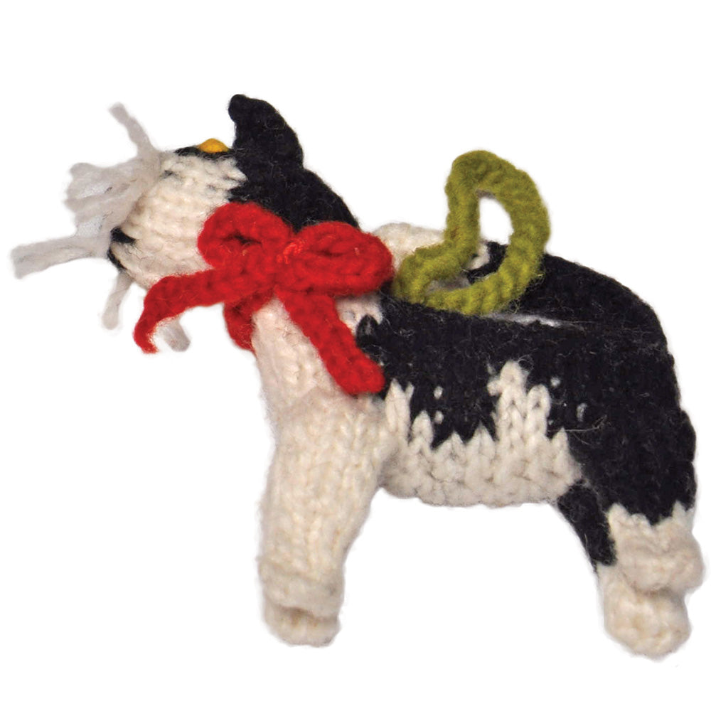 BLACK AND WHITE Cat Ornament