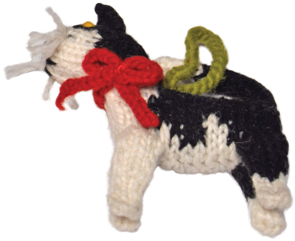 BLACK AND WHITE Cat Ornament