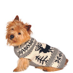 reindeer shawl dog sweater